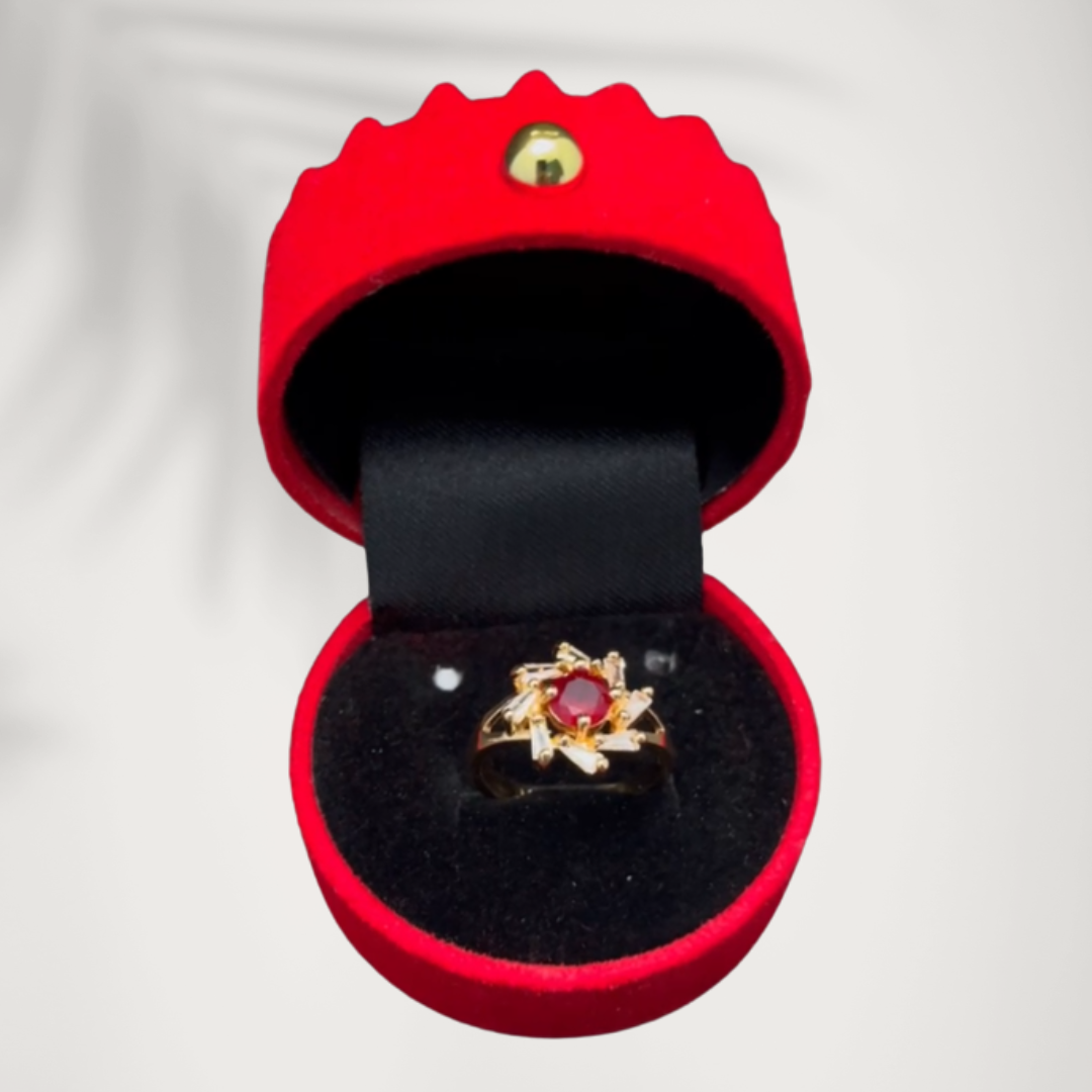 Ruby Starburst Ring