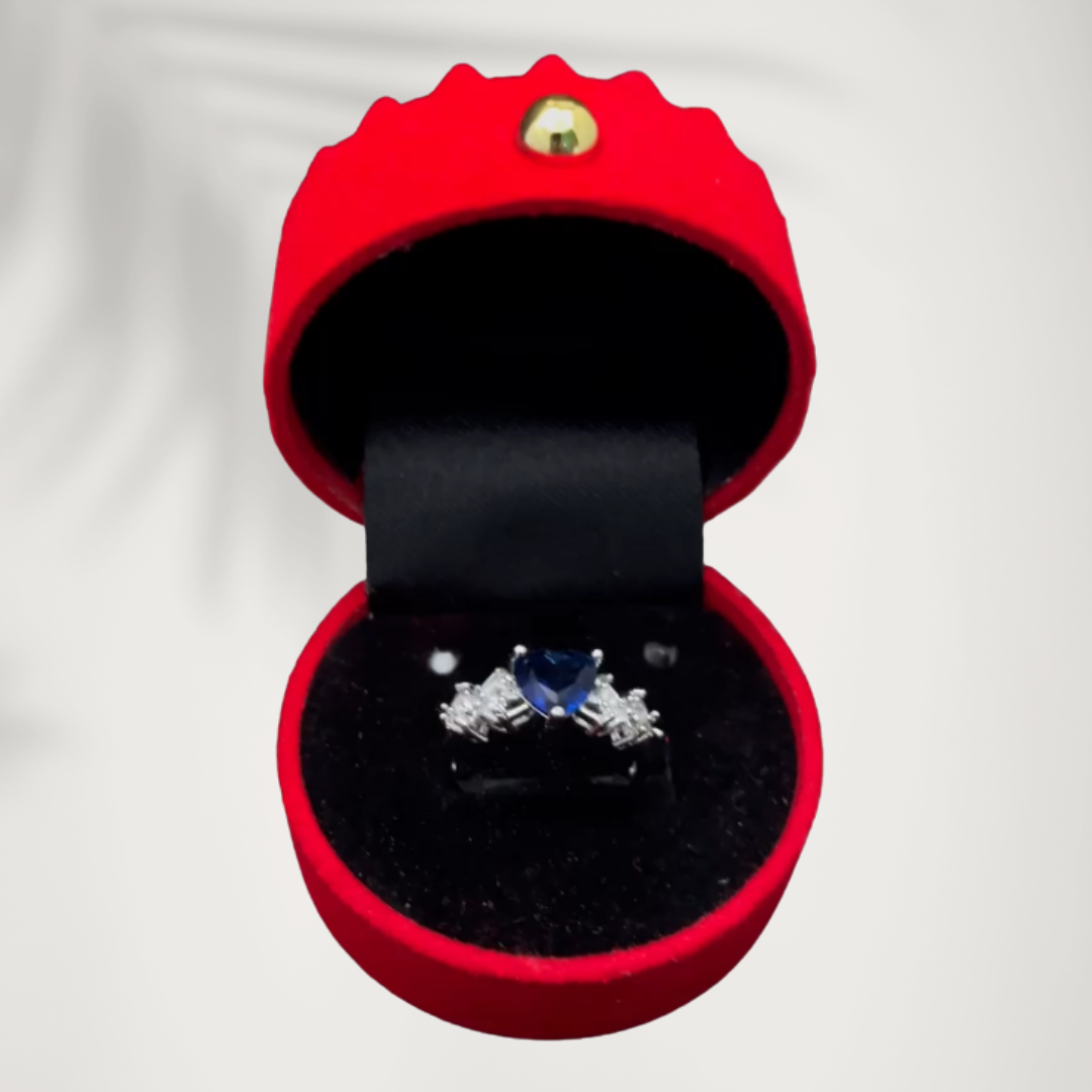 Sapphire Heart Ring
