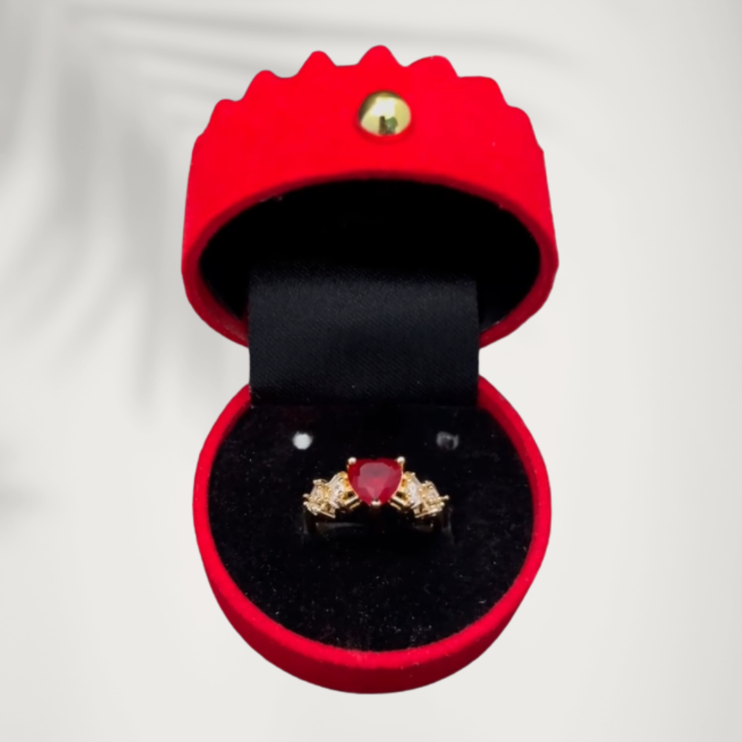 Ruby Heart Ring