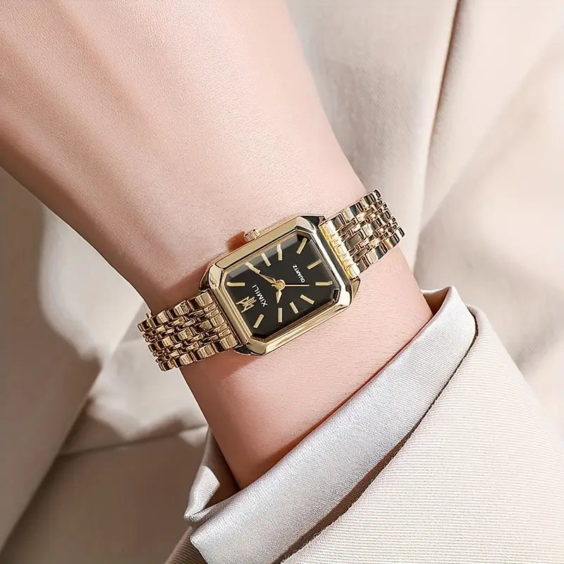 New Foreign Trade Women's Watch, Fashionable and Simple Square Quartz Watch for Female Students