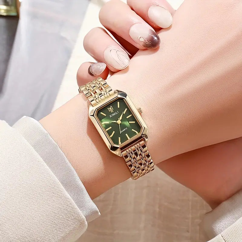 New Foreign Trade Women's Watch, Fashionable and Simple Square Quartz Watch for Female Students