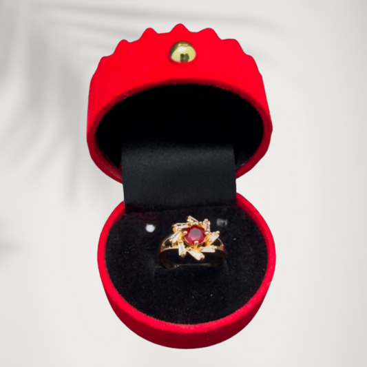 Ruby Crown Ring