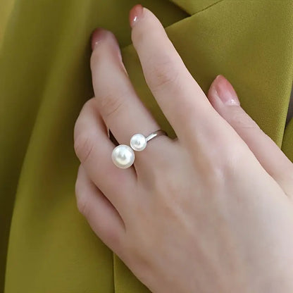 Elegant & Chic Faux Pearl Ring Set for Women