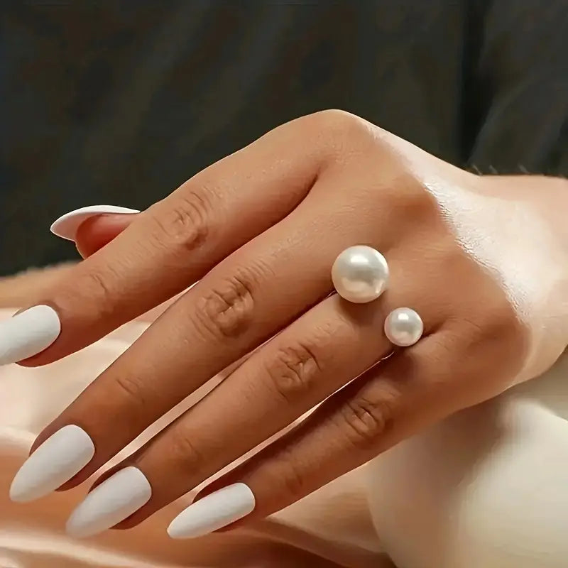 Elegant & Chic Faux Pearl Ring Set for Women