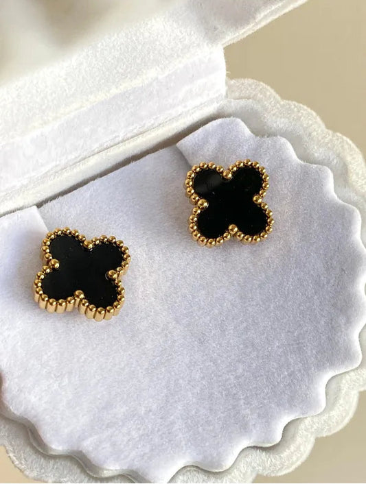 Clover Luxe Gold Plated Earrings