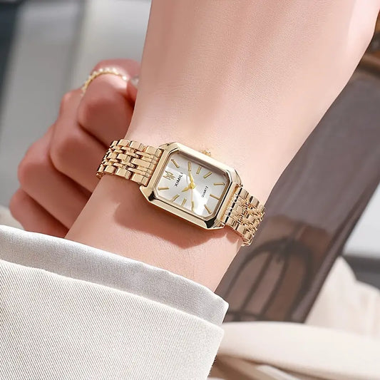 New Foreign Trade Women's Watch, Fashionable and Simple Square Quartz Watch for Female Students
