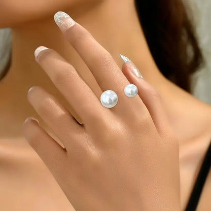 Elegant & Chic Faux Pearl Ring Set for Women