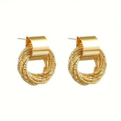 New Temperament Simple Earrings Fashion Ins Cold Wind Earrings.