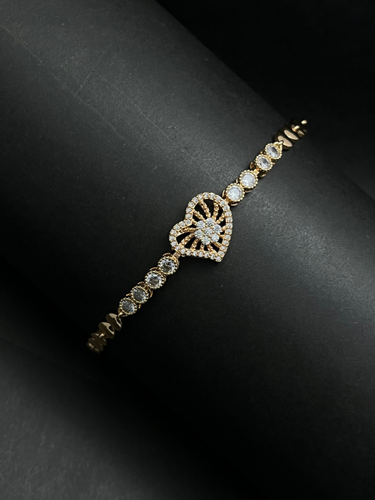 Gold Heart Bracelet