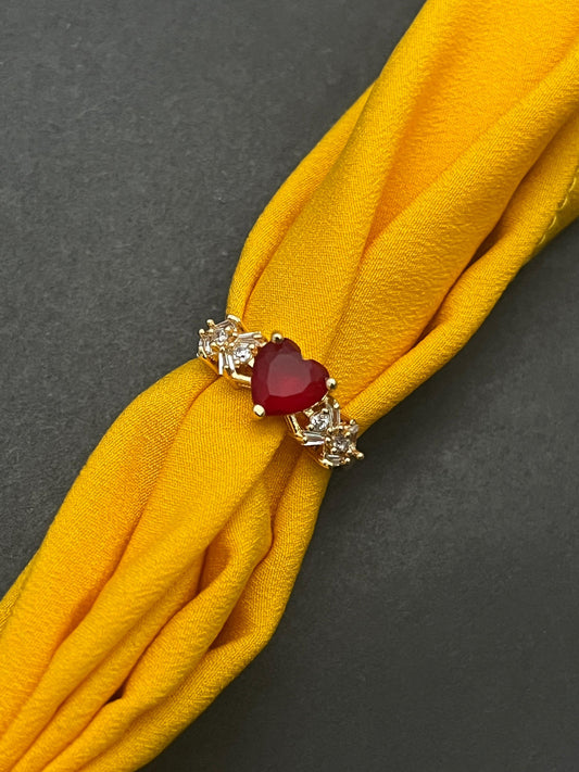 Ruby Heart Ring